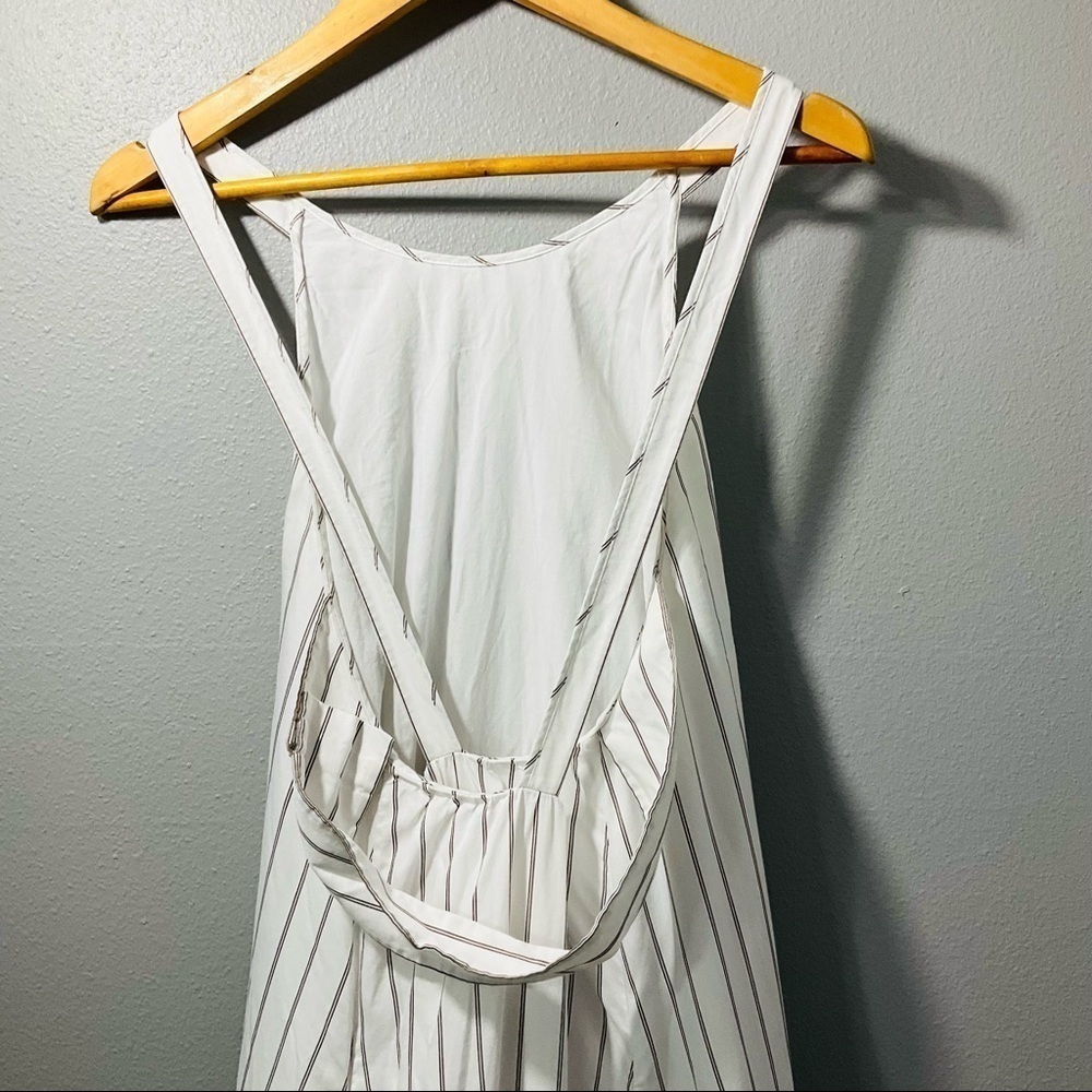 3.1 Phillip Lim Striped Tent Dress size 10 white with light brown strips D130 - Picture 12 of 14